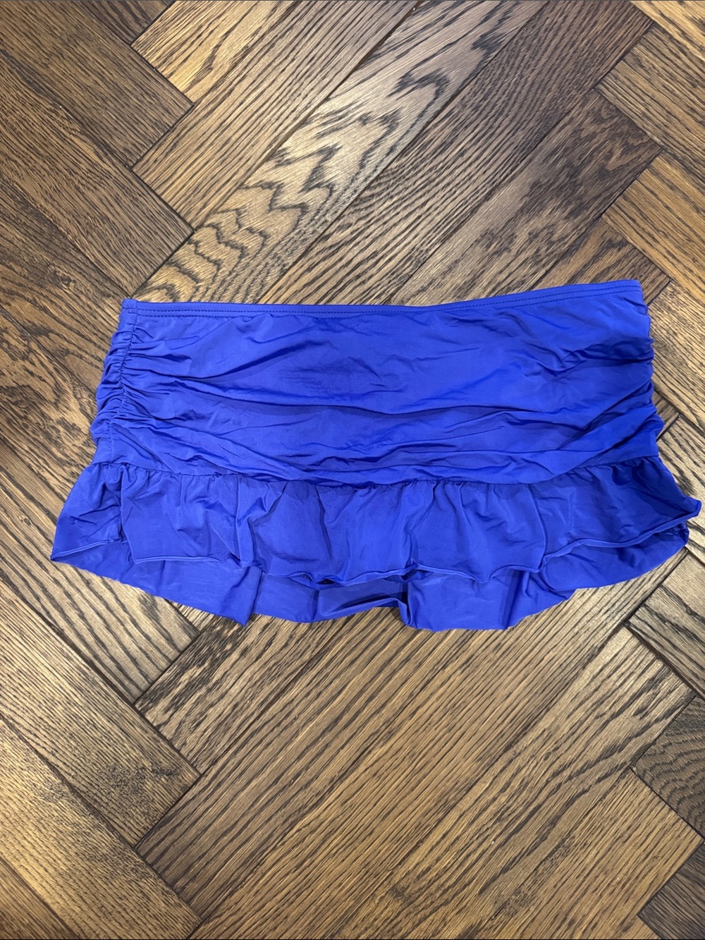 Kenneth Cole Purple Ruffle Swim Skirt size small